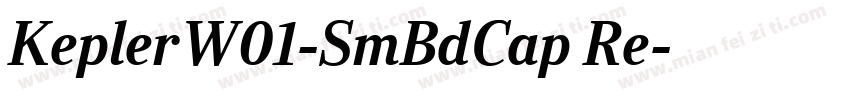 KeplerW01-SmBdCap Re字体转换